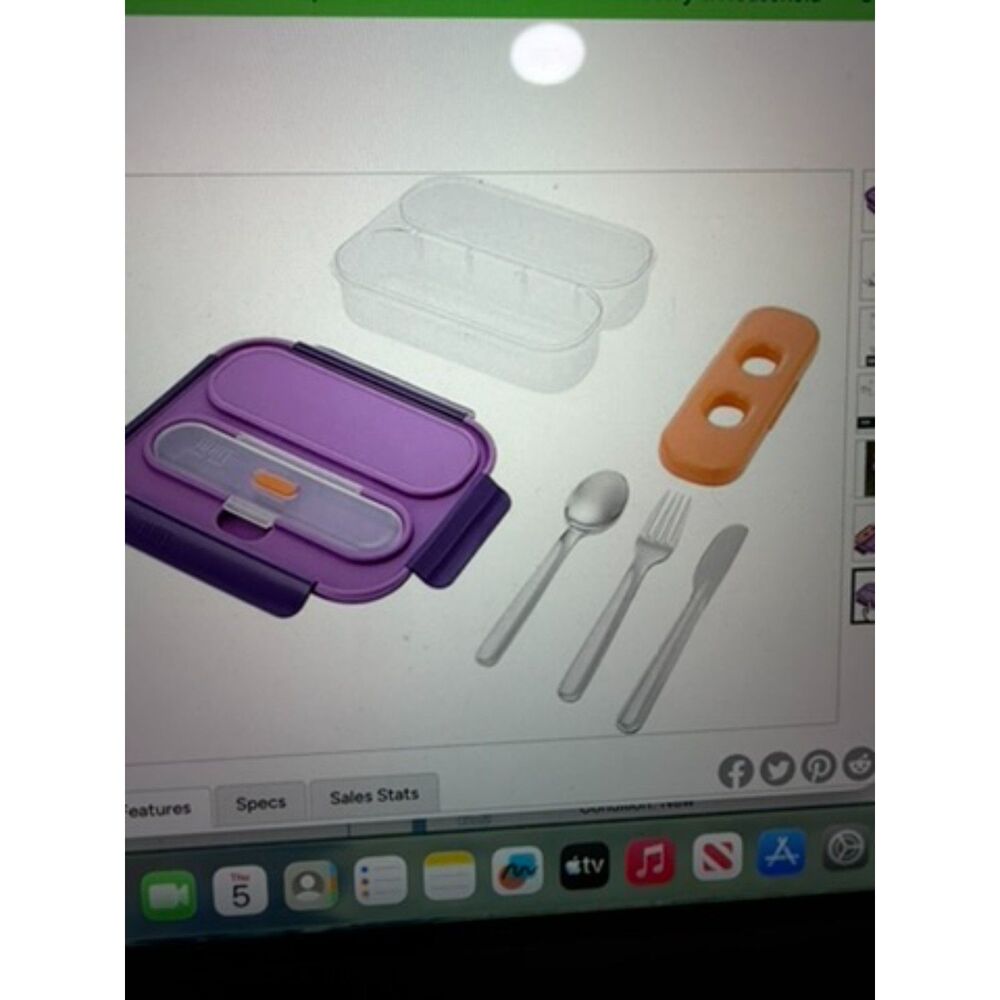 Built 40oz gourmet tritan and plastic 2 compartment bento